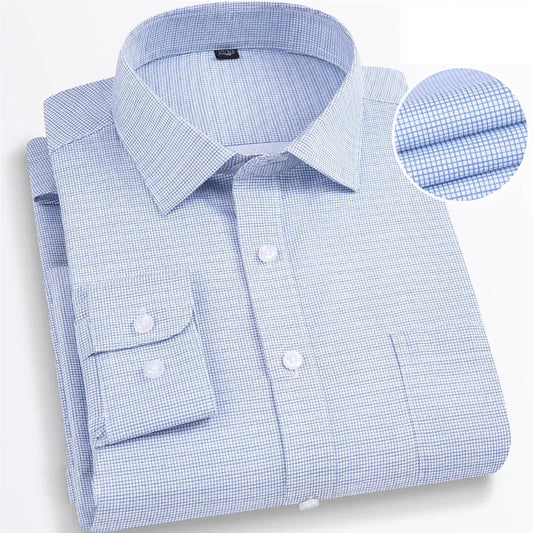 Men's Slim Fit Solid Semi Shirt with Full Sleeves for Formal Shirts