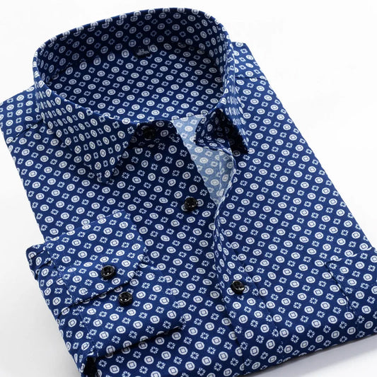 Men Slim Fit Striped Formal Shirt